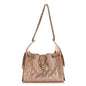 Metallic Caviar Quilted Small Chanel 25 Handbag Copper