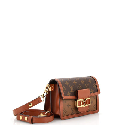 Louis Vuitton Dauphine Shoulder Bag Reverse Monogram Canvas Mini