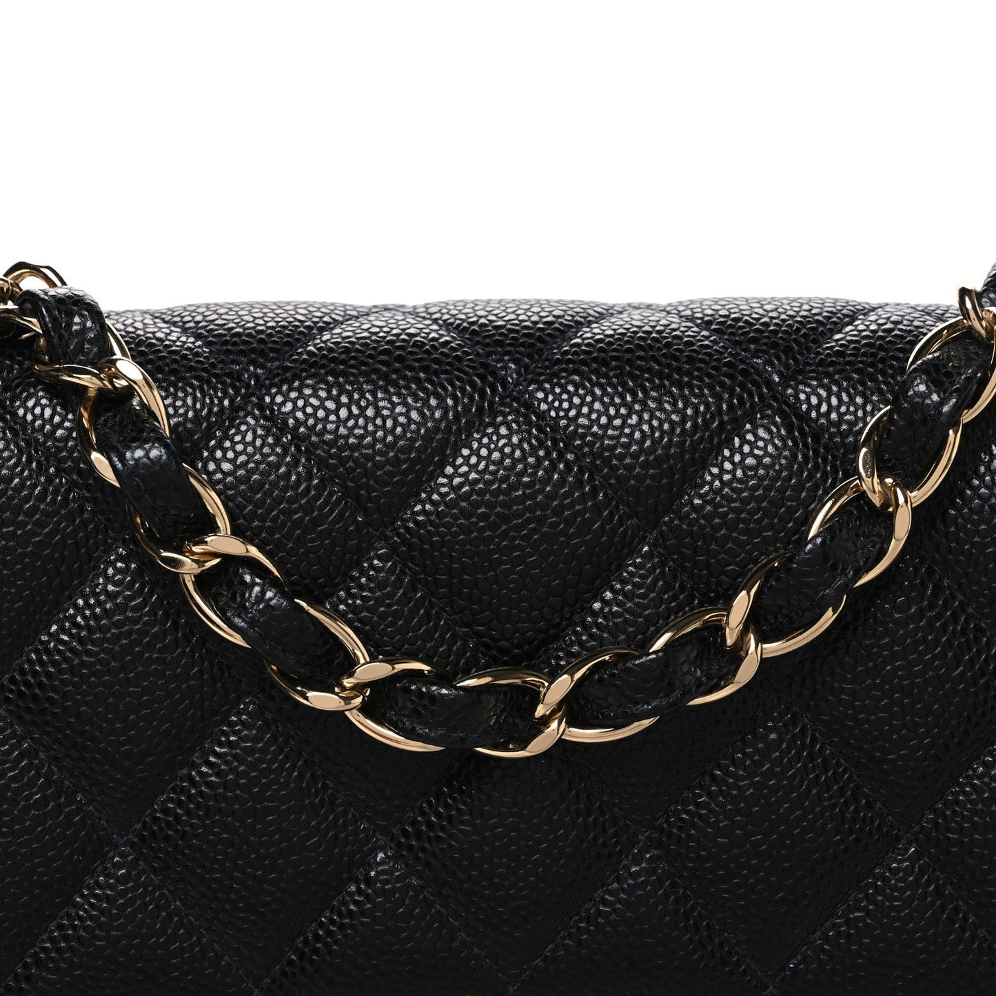 Caviar Jumbo Single Flap Black