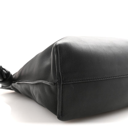 Nappa Medium Flamenco Knot Bag Black