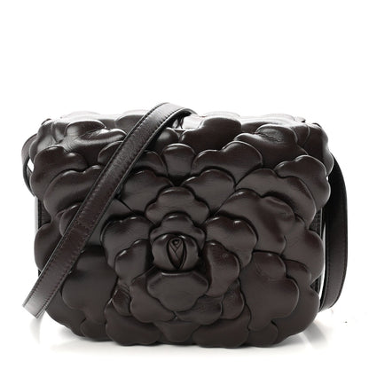 Nappa Atelier 03 Rose Edition Small Flap Crossbody Bag Dark Brown