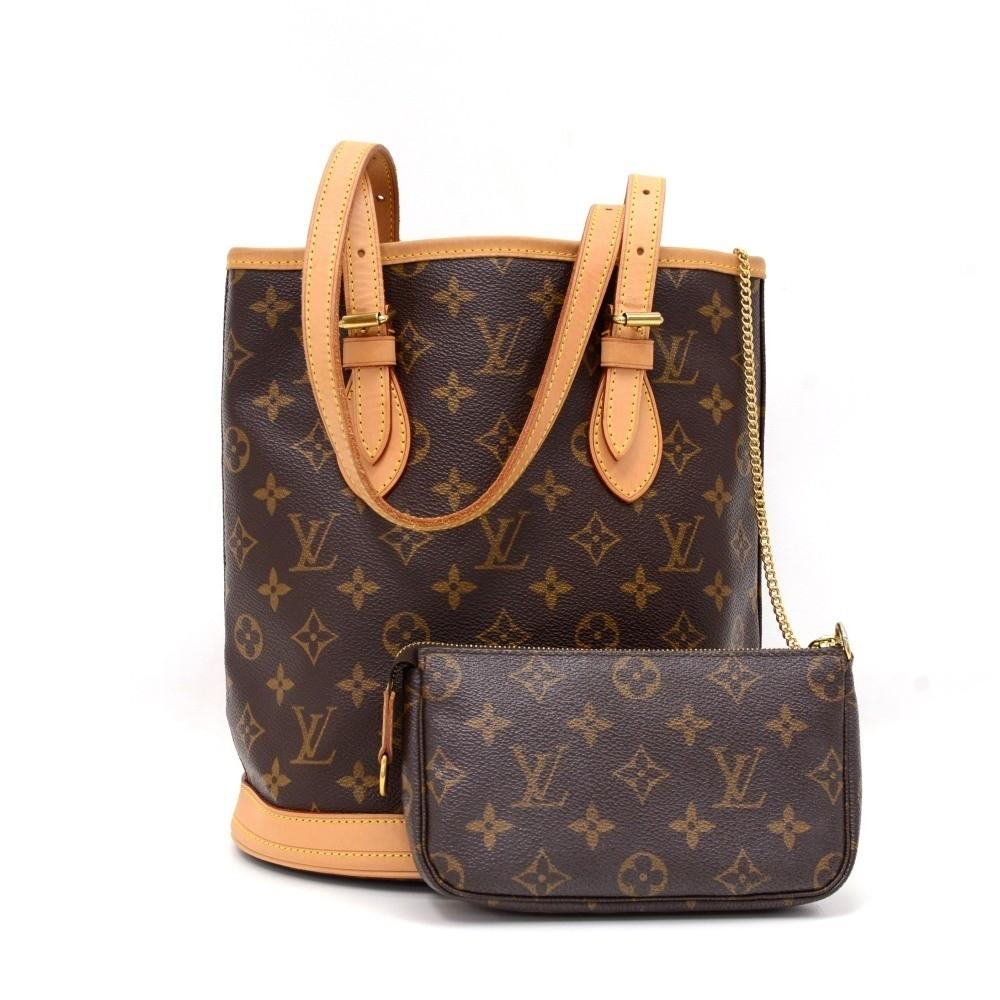Louis Vuitto Bucket PM Monogram Canvas Shoulder Bag