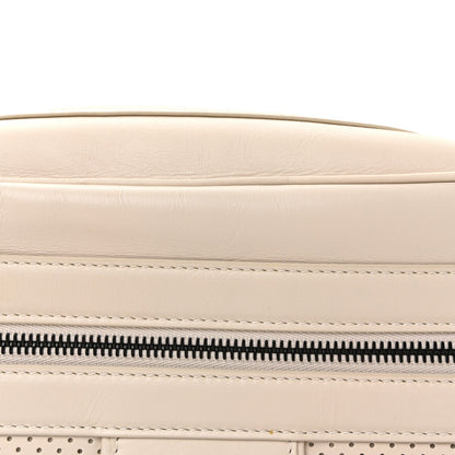 Perforated Calfskin Leggero Intrecciato Belt Bag Mist Plaster