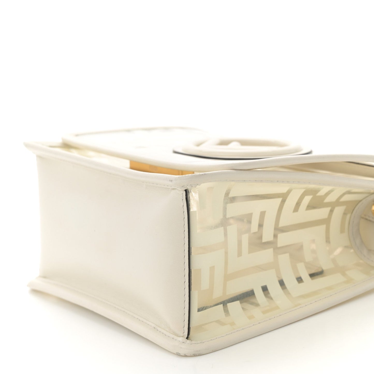 TPU FF Vitello Century F is Fendi Small Kan I Shoulder Bag White