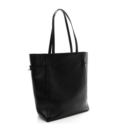 Calfskin Voyou Medium North South Tote Black