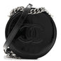 Patent Round As Earth Evening Bag Black