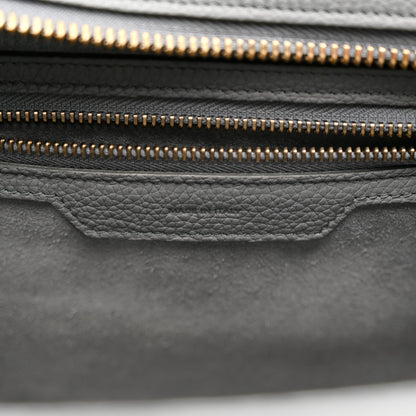 Baby Drummed Calfskin Micro Luggage Kohl