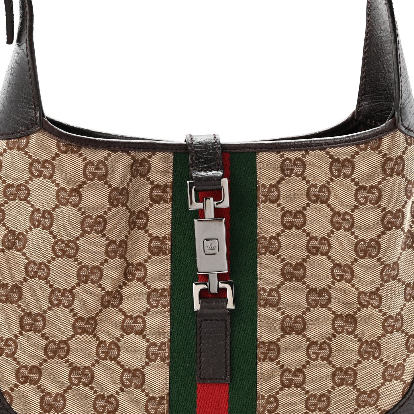 Monogram Web Jackie O Hobo Dark Brown