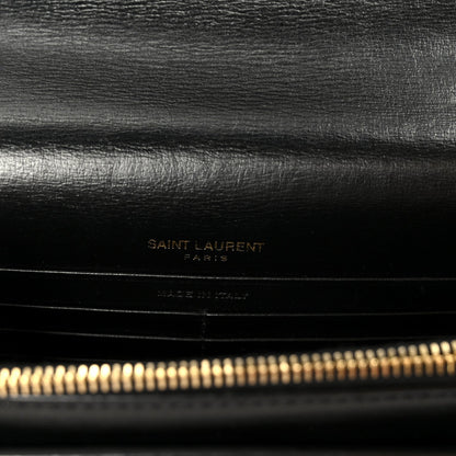 Calfskin Monogram Sunset Chain Wallet  Sunset Black