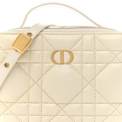 Calfskin Macrocannage Caro Box Bag Latte