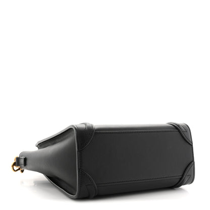 Smooth Calfskin Nano Luggage Black