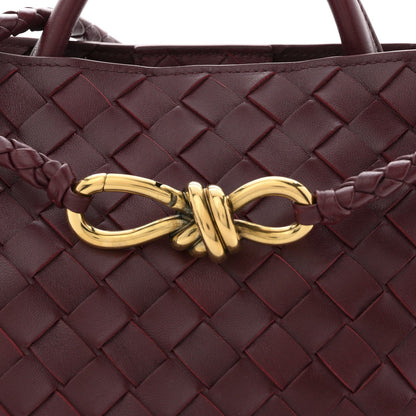 Nappa Intrecciato Small Andiamo Shoulder Bag Barolo