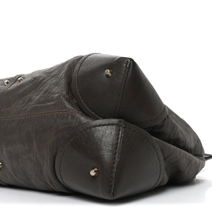 Calfskin Paddington Tote Grey