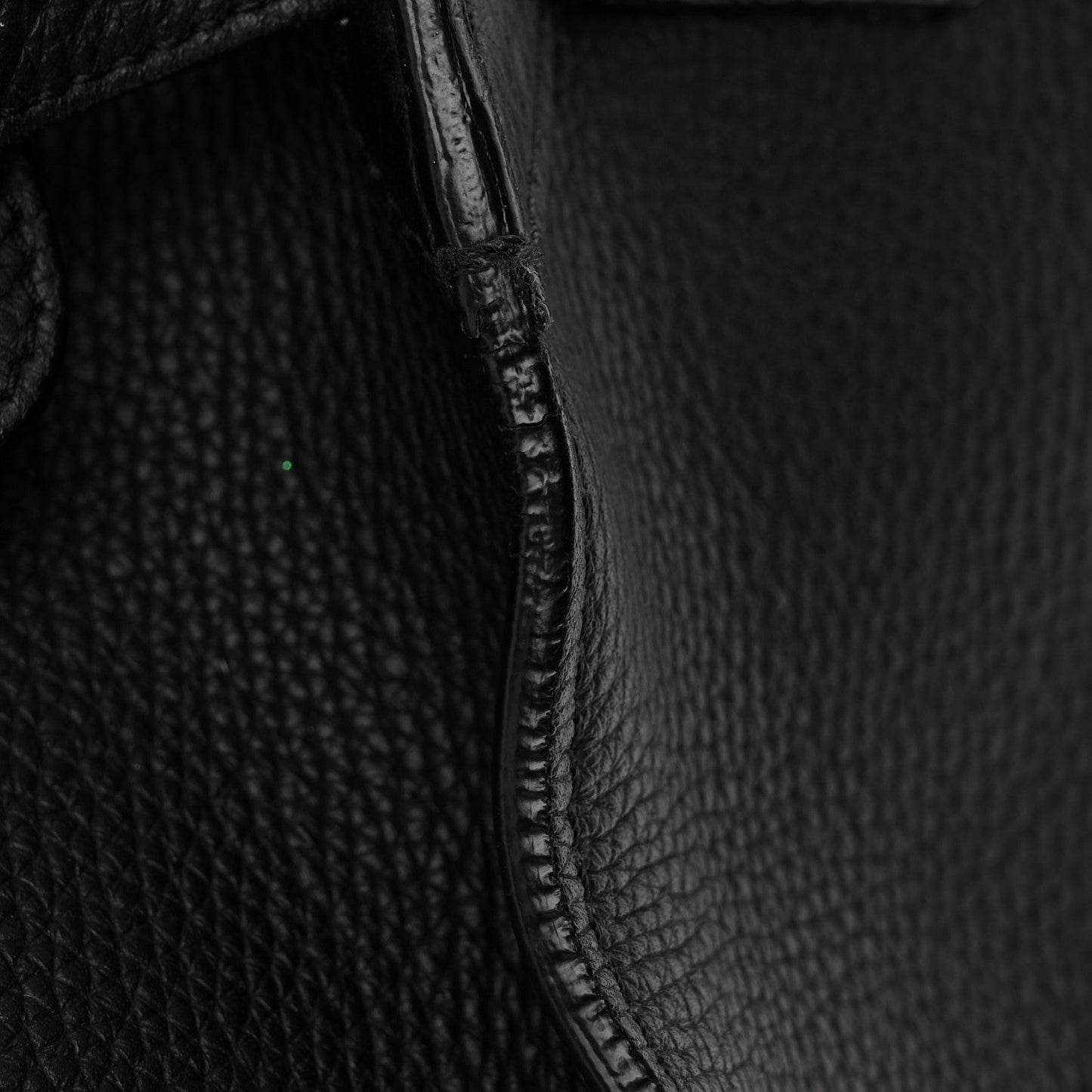 Supple Grained Calfskin Small Big Bag Black