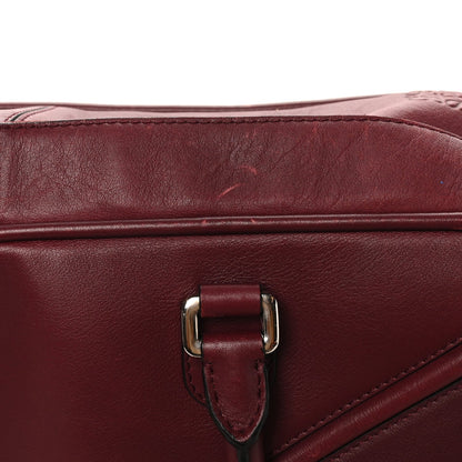 Calfskin Travel Bag Burgundy