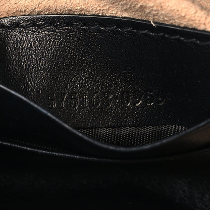 Calfskin Matelasse Mini GG Marmont 2.0 Bucket Bag Black