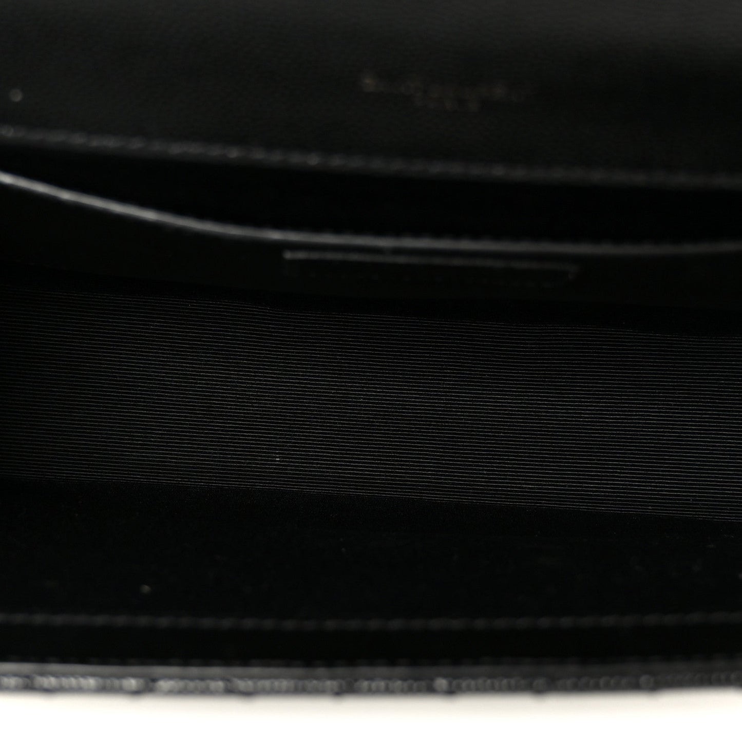 Grain De Poudre Textured Mixed Matelasse Triquilt Medium Monogram Monochrome Satchel Black