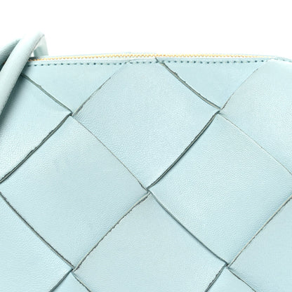Lambskin Maxi Intrecciato Small Cassette Camera Bag Teal Washed