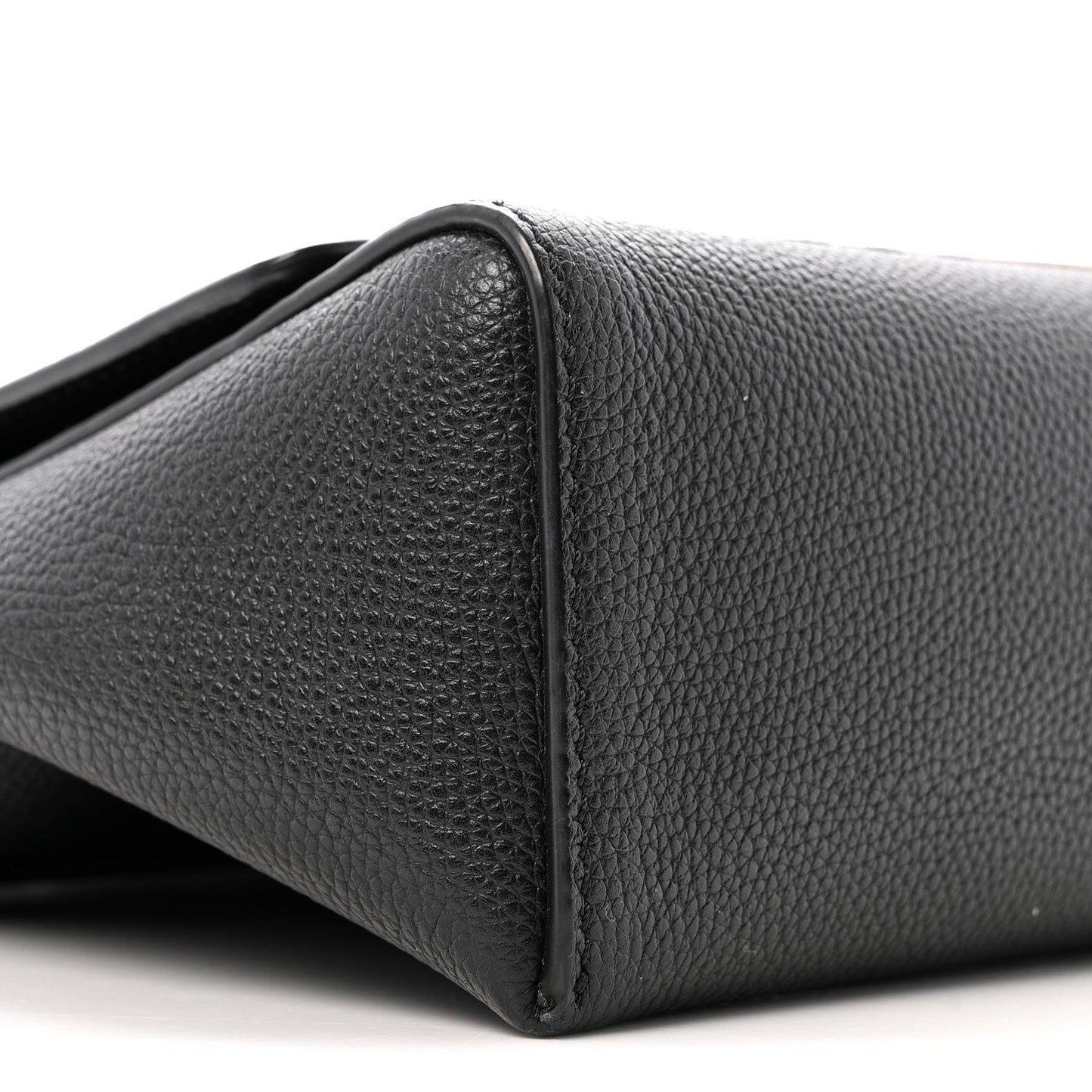 Coated Canvas Calfskin Vintage Check Medium Note Crossbody Bag Black