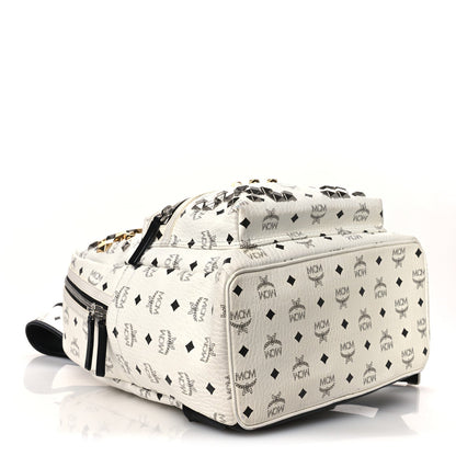 Visetos Studded Medium Stark M Backpack White