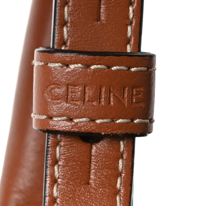 Triomphe Canvas Calfskin Mini Vertical Cabas Tan