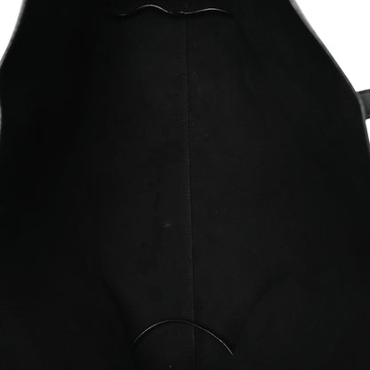 Calfskin Large Shopping Tote Black