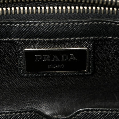 Saffiano Travel Briefcase Black