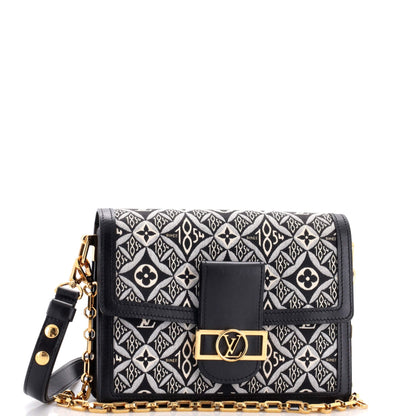 Louis Vuitton Dauphine Shoulder Bag Limited Edition Since 1854 Monogram Jacquard MM