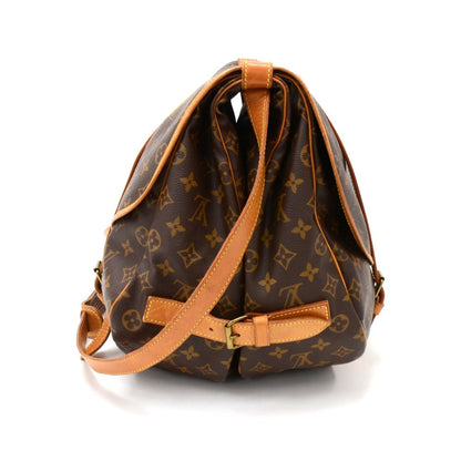 Louis Vuitto Saumur 43 Monogram Canvas Shoulder Bag