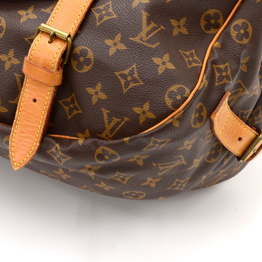 Louis Vuitto Saumur 43 Monogram Canvas Shoulder Bag