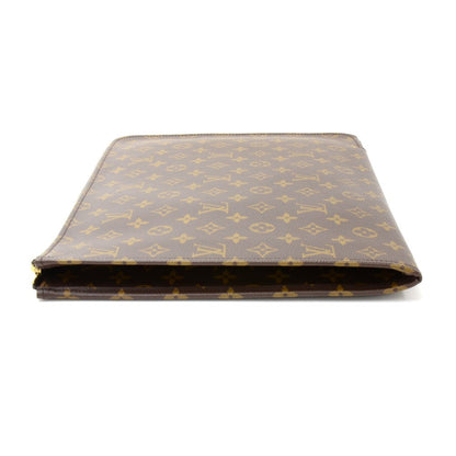 Louis Vuitto Poche Documents Portfolio Monogram Canvas Clutch Bag