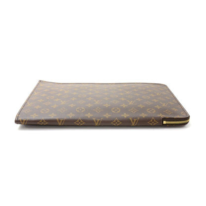 Louis Vuitto Poche Documents Portfolio Monogram Canvas Clutch Bag