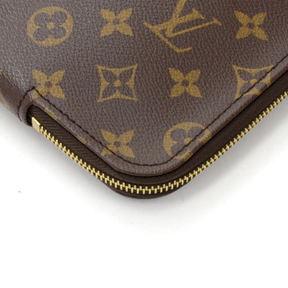 Louis Vuitto Poche Documents Portfolio Monogram Canvas Clutch Bag