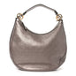 Metallic Guccissima Medium GG Twins Hobo Mauve