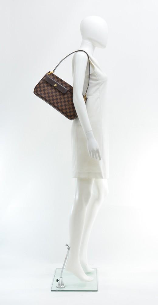 Louis Vuitto Aubagne Damier Ebène Canvas Shoulder Bag