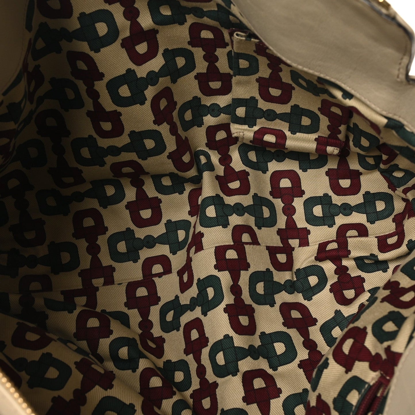Guccissima D Gold Tote White