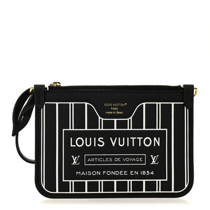 Calfskin Neverfull Inside Out MM Pochette Black