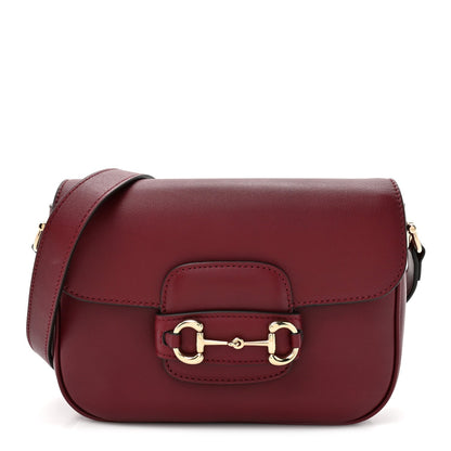 Arabella Calfskin Horsebit 1955 Shoulder Bag Rosso Ancora