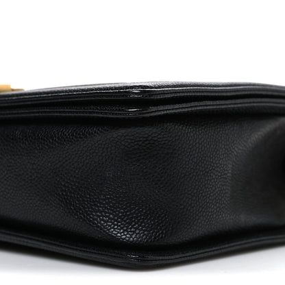 Caviar Quilted New Medium Boy Flap Black