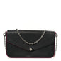 Epi Pochette Felicie Black Hot Pink