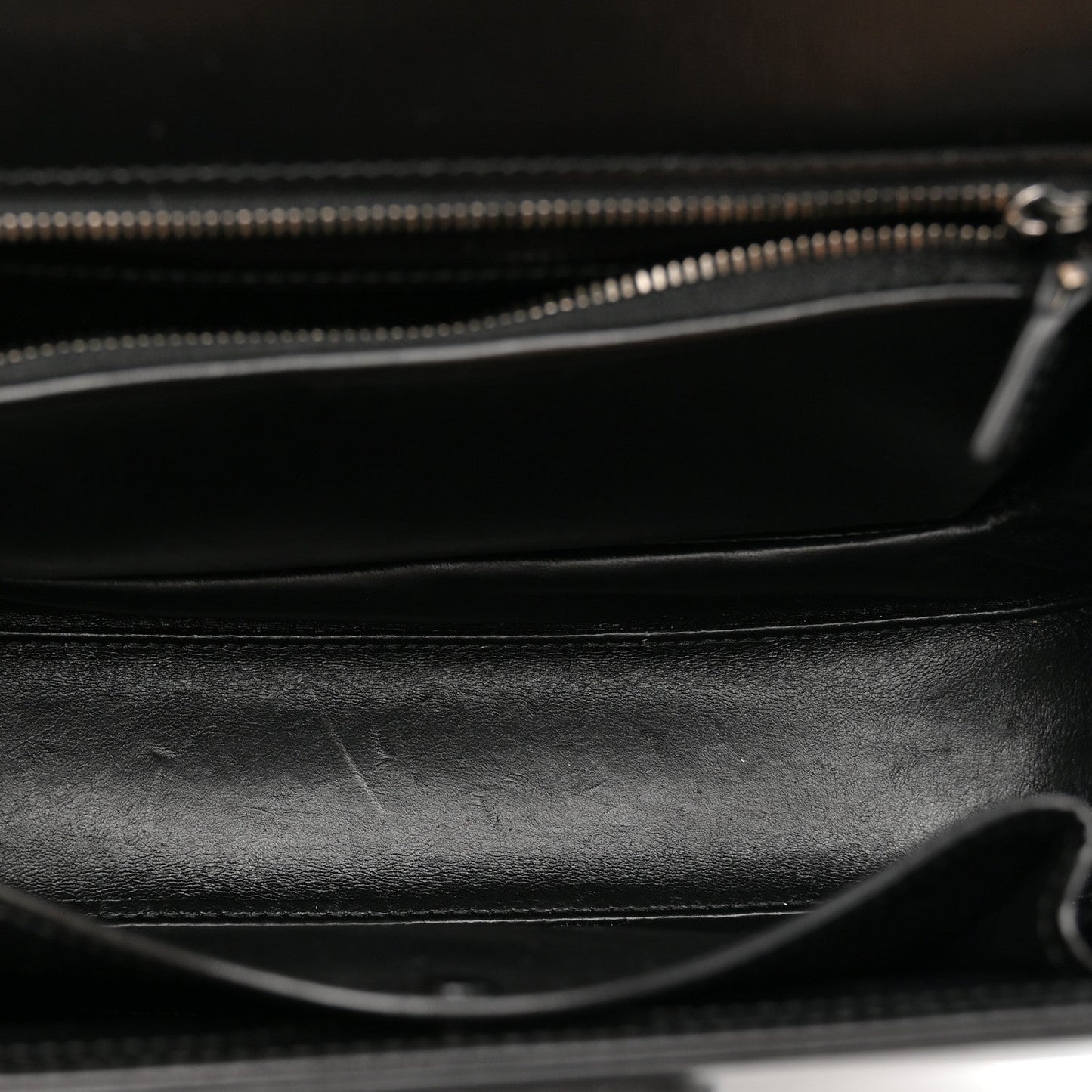Boarded Dyana Lux Calfskin Web Monochrome Medium Bamboo 1947 Top Handle Bag Black
