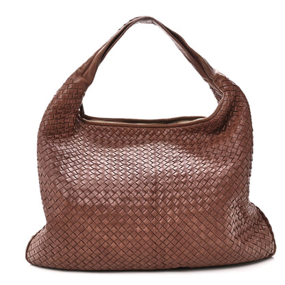 Nappa Intrecciato Maxi Veneta Hobo Truffle