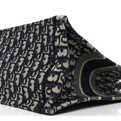 Oblique Medium Book Tote Blue Multicolor