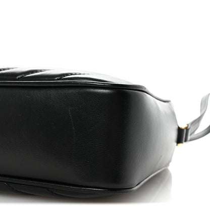 Calfskin Matelasse Monogram Lou Camera Bag Black
