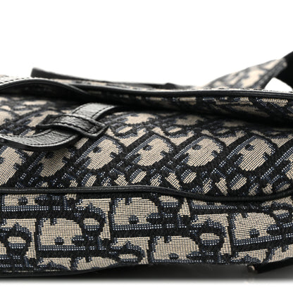 Oblique Mens Saddle Bag Blue