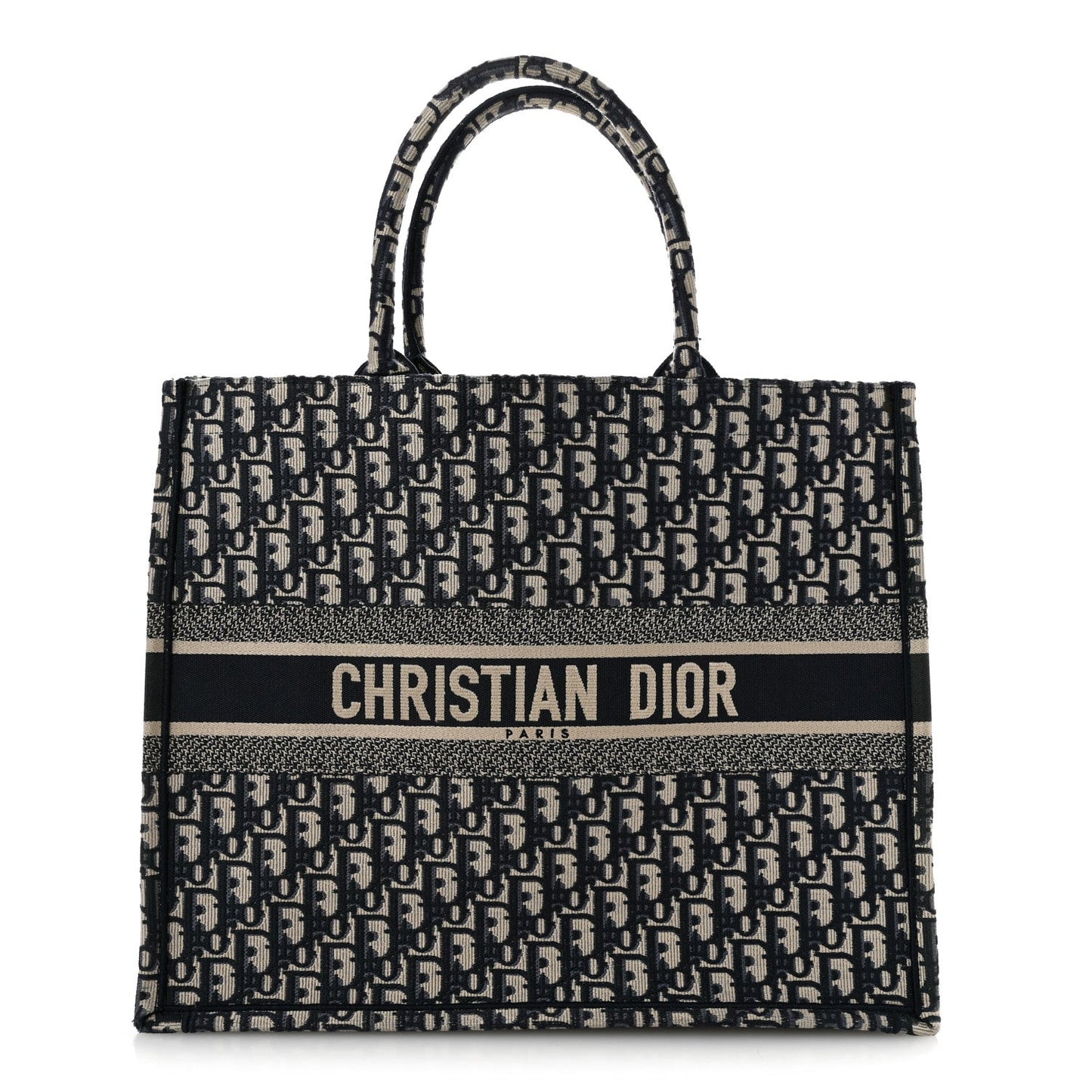 Oblique Large Book Tote Blue Multicolor