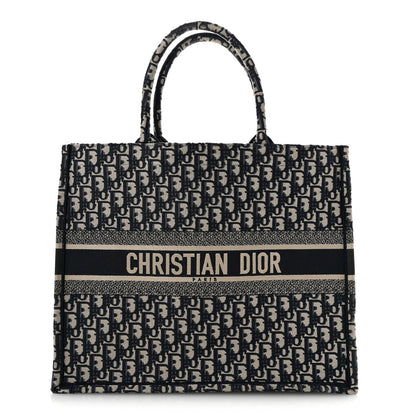 Oblique Large Book Tote Blue Multicolor