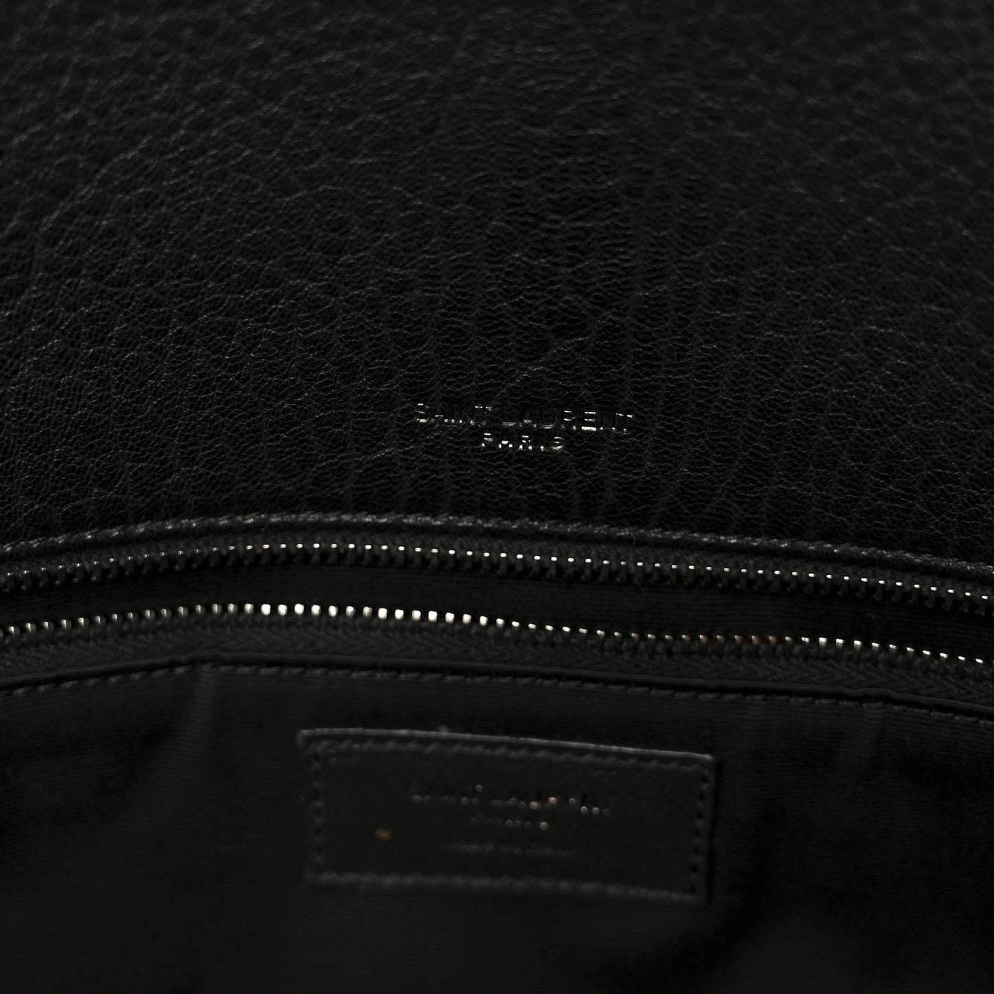 Grained Lambskin Monogram Large Niki Chain Satchel Black