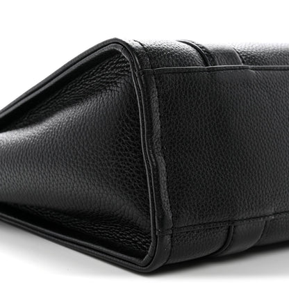 Grained Calfskin Small The Tote Bag Black