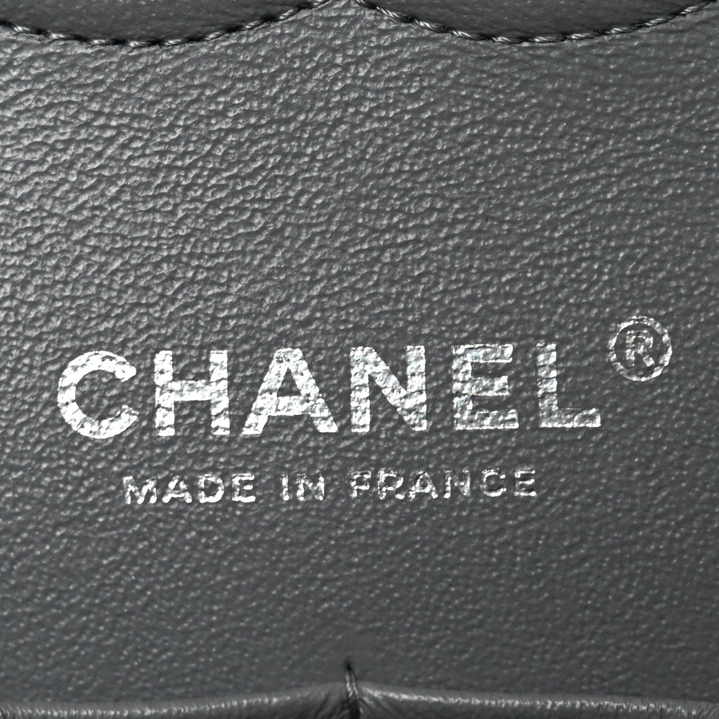 Caviar Quilted Medium Double Flap Grey
